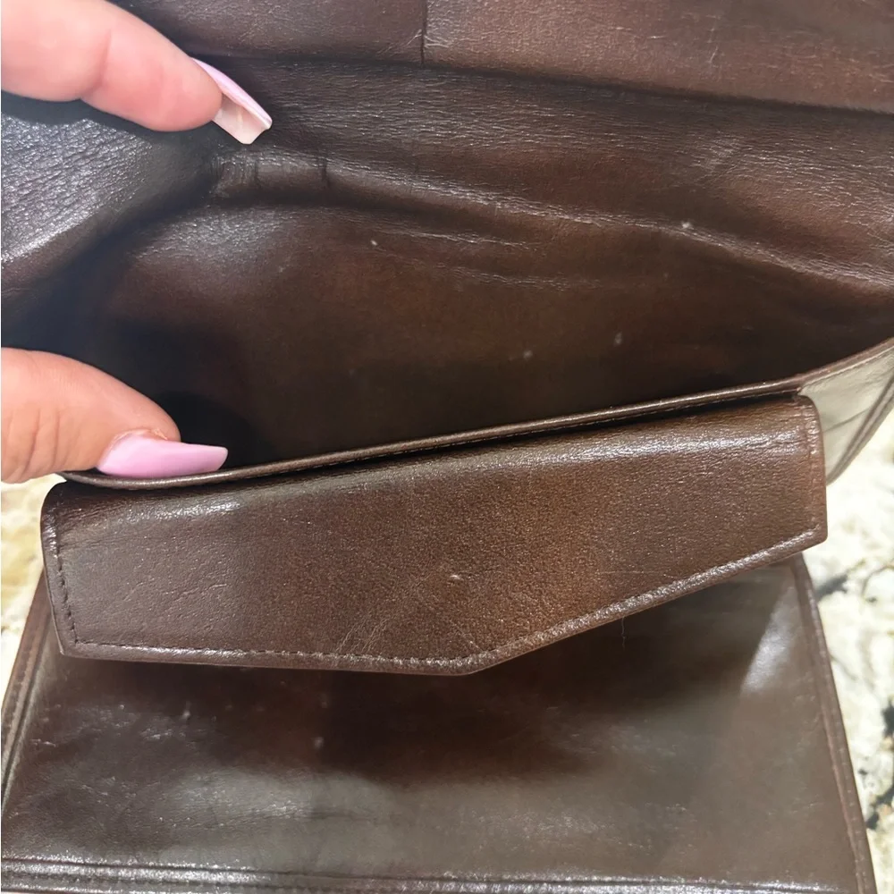 Dior Monogram Checkbook wallet in Brown